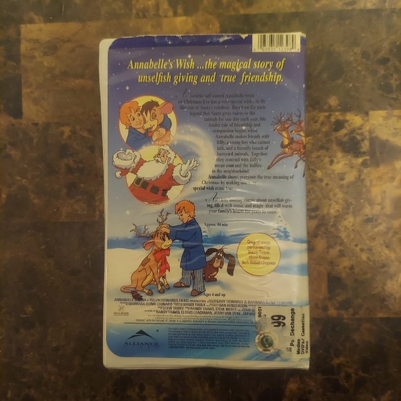 💥3/$25💥 Annabelle's Wish VHS Movie (1997) - Picture 3 of 4